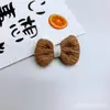 Série de Cores Morandi Crepe Flor de Cinco Pétalas Acessórios DIY Laço de Tecido Acessórios de Cabelo Semi-Acabados Acessórios para Roupas