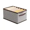 Caja de Almacenamiento Tablero de PP Ropa Ropa Interior Pantalones Caja de Almacenamiento Plegable Organizador Estilo Cajón Dormitorio Uso en el Hogar