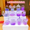 Muñeca de Gato Kt de Dibujos Animados con Arena Líquida en una Botella Venta al por Mayor Decoración Creativa para Escritorio Llavero Acrílico Colgante Pequeño Accesorio