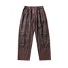 Pantalón de vestir Road Ancient Invierno 2024 Nuevo Viejo Lavado Pesado Camuflaje Corte de Doble Rodilla Tubo Recto Holgado Overol para Hombre