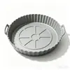 Popular Diaria Transfronteriza Freidora de Aire Silicone Molde para Hornear Fácil de Limpiar Redondo Freidora Molde para Hornear Esterilla para Hornear