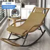 Cadeira de Lazer para Idosos, Cadeira de Balanço, Cadeira de Balanço para Adultos, Cadeira Reclinável, Cadeira de Sala de Estar para Casa, Cadeira para Tomar Sol, Cadeira de Rattan para Jardim para Dormir