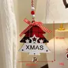 Decoración de Mesa Navideña Adornos Colgantes de Madera Accesorios Navideños Bordados Cubiertas para Cuchillo y Tenedor Decoraciones Navideñas para el Hogar, Hotel y Restaurante