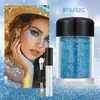 Pegamento Gel de Polvo Fino de Sirena Colorido Transfronterizo Set de Polvo Brillante Corporal Maquillaje de Sombra de Ojos Festiva Facial