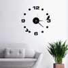 Relógio de Parede Digital DIY Criativo Moderno Escandinavo Acrílico Personalizado Decoração de Sala de Estar Relógio de Quartzo