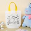 Sacola Tote Graffiti Padrão Dupla Face Tecido Não Tecido Festa Infantil Pintura e Colorir Jardim de Infância Feito à Mão DIY Sacola de Pano