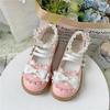 Sapatos de Bebê Cabeça Grande Mary Jane Japonês Plano Lolita JK Sapatos Pequenos de Couro Feminino Cabeça Redonda Plano Baixo Princesa Sapatos de Salto Único