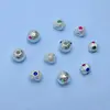 Prata Pura S999 Contas Espaçadoras Retrô Contas Redondas de Meteorito Contas Soltas Marteladas Pulseira de Corda DIY Feita à Mão Acessórios de Joias com Contas