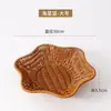 Canasta de Snacks Japoneses Canasta de Palomitas Mimbre de Imitación Tejido Canasta para Papas Fritas Plato de Frutos Secos Canasta de Frutas Plato de Postre para Snacks KTV