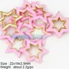 Accesorios para joyería DIY cobre puro nariz de cerdo goteando conector de doble agujero tamaño grande pequeño Rosa Rojo Rosa