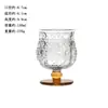 Copa de Vidrio Tulipán Baja-Alta Estilo Retro con Cintura de Perlas, Copa de Cóctel, Taza de Té de Frutas, Copa de Vino Tinto Vintage, Vaso de Agua