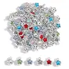 Accesorios de Joyería de Aleación Incrustados con Colgante de Estrella Pentagrama de Vidrio Colgante para Pulsera DIY Colgante para Pendiente W733