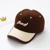 Gorra de béisbol INS para niños, nuevo modelo de otoño, sombrero de sol con letra bordada, gorra casual versátil de pico de pato para niños estilo japonés y coreano