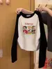 2025 Otoño Temprano Nuevo Estilo Otoño/Invierno Camiseta de Manga Larga Raglán para Mujer Capa Interior Capa Base Ajustada Top para Mostrar