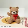 Decoración para Pastel del Día de San Valentín Chino 2025 Adornos de Cachorro de Hilo de Goma Suave Velas de Corazón Amoroso Enchufe de Confesión
