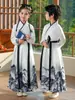 Pintura de Montaña Tinta Hanfu para Niños Niños y Niñas Guoxue Clásicos de Tres Caracteres Traje Antiguo Alumnos Ceremonia de Apertura Libro Ropa de Desempeño Infantil