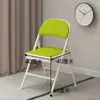 Silla plegable mediana-alta 35cm para adulto, silla con respaldo para el hogar, silla de estudio para estudiante, asiento portátil para oficina, taburete pequeño, silla de comedor