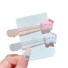 Lindo Pasador de Pelo Sonriente KT Pinza Lateral para Flequillo Adorno de Pelo Estrella Adorno de Pelo Pinza Rota Pinza de Pato Corazón de Niña Pinza Transparente