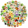 56 Nuevos Pegatinas de Graffiti de Gato y Planta Frescas y Lindas Transfronterizas, Pegatinas Creativas para Temu y Aliexpress