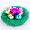 Pascua hecho a mano rafia hierba hierba plástica material para maquetas de escenas DIY traje de color mixto flor