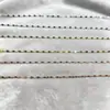 Venda Quente Transfronteiriça Corrente de Lábio de Peixe de Aço Inoxidável 18K Corrente Lisa Corrente da Clavícula Joias DIY Corrente de Suéter Moda Versátil Corrente da Clavícula