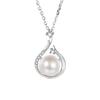 Collar de plata de ley con cola de fénix y perla de agua dulce, elegante cadena para clavícula de moda, regalo de cumpleaños sencillo para novia, mamá
