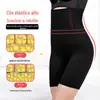 Calça Boxer Pós-Parto de Cintura Alta Modeladora Abdominal Levanta Barriga Calça Modeladora de Quadril Roupa Íntima Feminina Plus Size