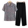 Camisa de Verano de Manga Corta para Abuela, Camisa con Solapa para Mujeres de Mediana Edad y Mayores, Tops Camiseta para Mujeres de 60 y 70 Años