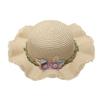 Sombrero de paja para niños para niñas de verano primavera salida ala grande protección solar sombrero para el sol Sombrero fresco para el sol sombrerito de princesa para niña playa