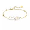 Pulsera de flores de plata esterlina para niñas, nicho de lujo ligero 2023, nueva pulsera, regalo de San Valentín para novia