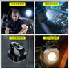 Luz de Camping al Aire Libre, Luz de Llavero Multifuncional, Luz de Trabajo Mini Cob Portátil, Luz de Inspección Magnética Fuerte, Linterna