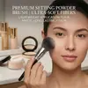 Brocha Sola Transfronteriza para Artistas de Maquillaje, Mango de Madera de Alta Gama, Cerdas de Fibra, Profesional para Contorno Facial, Corrector y Rubor