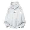 Sudadera con capucha Han Lu estilo callejero americano, peso pesado, bordado de letras para hombre, chaqueta hoodie casual cálida de otoño e invierno
