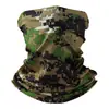 Bufanda para el cuello de camuflaje multicolor de seda de hielo, ligera y transpirable, pañuelo para la cabeza para deportes al aire libre, mascarilla facial con protección solar y a prueba de polvo para ciclismo y motociclismo