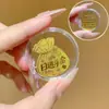 Adesivos de Celular de Ouro Puro: Princesa, Que Você Fique Rica, A Boa Sorte Vem em Ondas, A Riqueza Vem em Ondas, Adesivos Dourados como Presentes