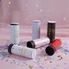 Mini canhão de confetes pequeno de mão para casamentos, festas de aniversário, festas infantis, canhões de puxar giratórios manuais, canhões de puxar de Natal