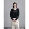 Top Sencillo Estilo Coreano para Mujer Primavera y Otoño Suave y Pegajoso Ropa Exterior Petite Estilo Perezoso Chaqueta Corta 27042