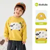 Moletom Infantil do Dudu, Blusa Cartoon para Meninas, Camiseta Segunda Pele para Meninos, Roupa de Outono, Roupa Íntima Casual para Bebê, Roupa de Outono