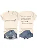 Camiseta de Talla Grande 100 kg con Estampado Creativo de Letras, Cuello en V y Manga Corta para Mujer, Top de Moda y Versátil para Verano