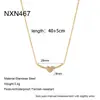Ins Transfronteiriço Ouro 18K Banhado Completo Diamante Desenho Animado Cachorro Coração Pingente Corrente da Clavícula Aço Inoxidável Colar Luxo Leve Nicho Joias Femininas