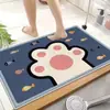 Alfombrillas de Baño Absorbentes de Agua, Alfombrillas de Piso de Imitación Cachemir, Alfombrillas de Baño con Forma Especial de Dibujos Animados, Felpudos Resistentes a Manchas y Lavables al por Mayor