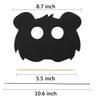 Tarjeta de Rascar Arcoíris Máscara de Animal DIY Fiesta Decoración Facial con Bolígrafo de Bambú Estéreo