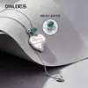 Collar turquesa en forma de corazón estilo coreano con un diseño único, cadena ajustable para la clavícula, lujo ligero, no se decolora, joyería estilo ins