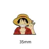 Em Estoque Desenho Animado Japonês Anime Metal Pin Adesivo de Celular Personagem Mais Vendido Chapéu de Palha Aventureiro do Oceano Presente Personalização