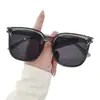 Novos Óculos de Sol de Armação Grande Estilo Coreano para Mulheres, Anti-UV para Dirigir, Óculos de Sol Tendência de Alto Padrão para Homens