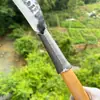 Faca de Corte de Madeira Forjada à Mão, Foice, Ferramenta Agrícola, Faca para Rachar Lenha, Faca para Cortar Árvores, Faca de Corte para Montanha, Faca Gancho Forjada em Aço Manganês, Dupla Finalidade para Cortar e Picar