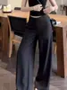Pantalones de Traje Estilo Old Money Moda Temperamento Adelgazantes Versátiles Casuales Diseño Pantalones Largos Primavera/Verano Nuevo Retro Holgado Extra Largo