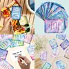 50 Tarjetas de Frases Inspiradoras en Inglés con Efecto Difuminado Soñador, Sol Positivo, Tarjetas de Energía de Alto Valor Emocional, Transfronterizo