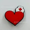 Série Popular de Cuidados Médicos Transfronteiriços Tamancos Amazon Flores de Sapato Fivelas de Sapato Pvc Borracha Macia Atacado Pontual