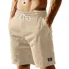 Shorts Esportivos Masculinos de Veludo Listrado Estilo Americano para Verão Amazon Transfronteiriço Calças Casuais Simples para Praia e Basquete